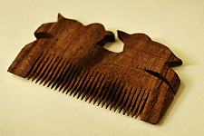 Wooden comb ~ Tribal markings { 6 }